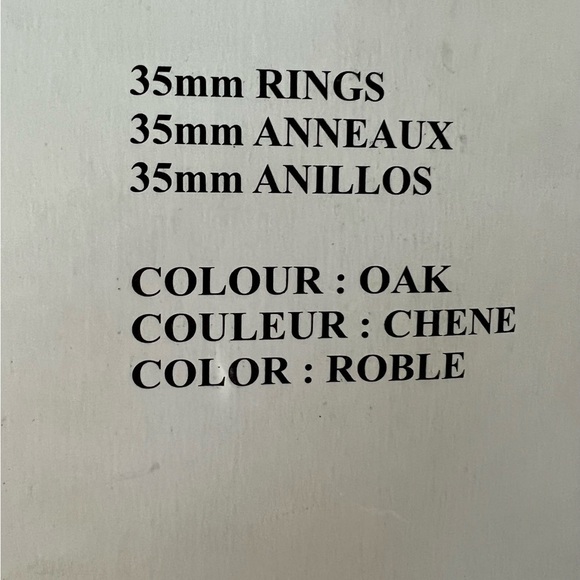 New- 9 oak drapery rings with hooks. - Picture 3 of 3